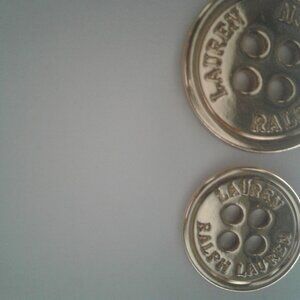 New! Ralph Lauren Engraved Ralph Lauren Gold Buttons